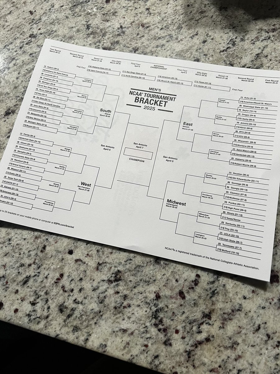 alexrod9002's tweet image. I'm an old school paper and pencil kinda guy #MarchMadness2025