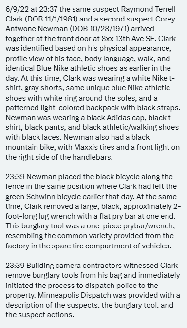 CrimeWatchMpls's tweet image. 2/
Details from a prior burglary case involving Corey Antione Newman. He was sentenced to 24 months in Aug 2022.
#MNmath: 24 months - 16 months