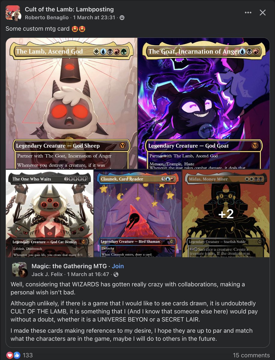 WE WISH! <a href="/wizards_magic/">Magic: The Gathering</a> 
Love fan art designs!