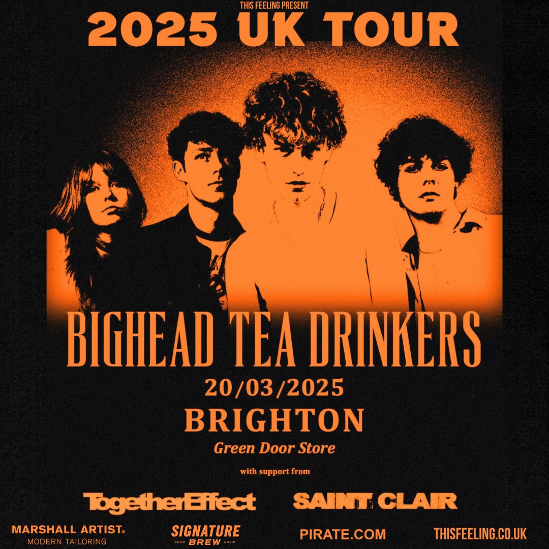 This Feeling (@this_feeling) on Twitter photo Coming up this week : Thursday 🎸 Brighton <a href="/greendoorstore/">Green Door Store</a> w/ <a href="/bhtduk/">Bighead Tea Drinkers</a> + special guests Together Effect & Saint Clair
🎟 thisfeeling.co.uk/bigheadteadrin…
🎶open.spotify.com/playlist/4ZNgT… Coming up this week : Thursday 🎸 Brighton <a href="/greendoorstore/">Green Door Store</a> w/ <a href="/bhtduk/">Bighead Tea Drinkers</a> + special guests Together Effect & Saint Clair
🎟 thisfeeling.co.uk/bigheadteadrin…
🎶open.spotify.com/playlist/4ZNgT…