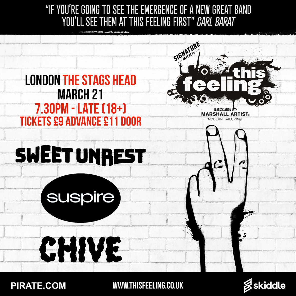 This Feeling (@this_feeling) on Twitter photo Coming up this week : Friday 🎸 London <a href="/TheStagsHeadHox/">StagsHeadHoxton</a> w/ <a href="/sweetunrestband/">Sweet Unrest</a> <a href="/suspiretheband/">Suspire</a> & Chive
🎟 skiddle.com/e/40611824
🎶open.spotify.com/playlist/4ZNgT… Coming up this week : Friday 🎸 London <a href="/TheStagsHeadHox/">StagsHeadHoxton</a> w/ <a href="/sweetunrestband/">Sweet Unrest</a> <a href="/suspiretheband/">Suspire</a> & Chive
🎟 skiddle.com/e/40611824
🎶open.spotify.com/playlist/4ZNgT…