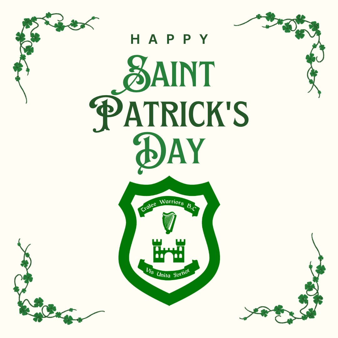 Wishing all our amazing fans near and far a happy and safe St. Patrick’s Day! ☘️ From all of us at Garvey’s Tralee Warriors, enjoy the celebrations!