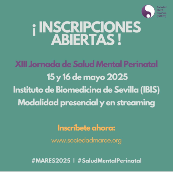 💙 ¡Inscripciones Abiertas para #MARES2025! 15 y 16 de mayo de 2025 en el Instituto de Biomedicina de Sevilla (IBIS) 🌍 Una jornada única para profesionales y apasionados de la salud mental perinatal. 🔗 Inscríbete 👉 sociedadmarce.org #MARES2025  #CongresoMARES