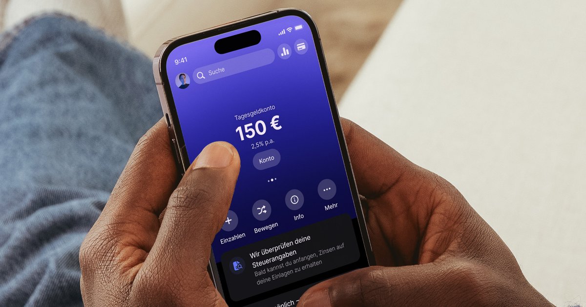 Revolut startet Tagesgeldangebot mit täglich ausgezahlten Zinsen
Zum Artikel: bit.ly/4iqYzXD
<a href="/RevolutApp/">Revolut</a> 
#Neobank #Fintech #Produktpolitik