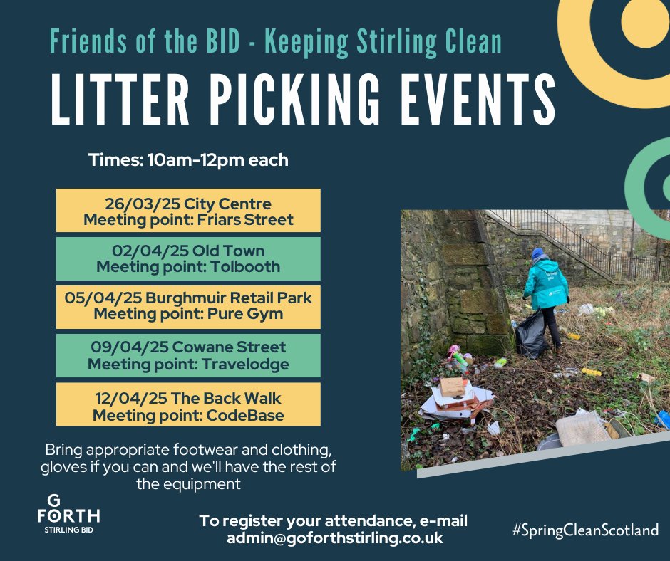 GoForthStirling (@goforthstirling) on Twitter photo 🌿 Join Us for the "Friends of the BID" Spring Litterpicks! 📷 📷<a href="/stirlingCE/">Stirling Community Enterprise</a>
<a href="/StirlingCouncil/">Stirling Council</a> 🌿 Join Us for the "Friends of the BID" Spring Litterpicks! 📷 📷<a href="/stirlingCE/">Stirling Community Enterprise</a>
<a href="/StirlingCouncil/">Stirling Council</a>