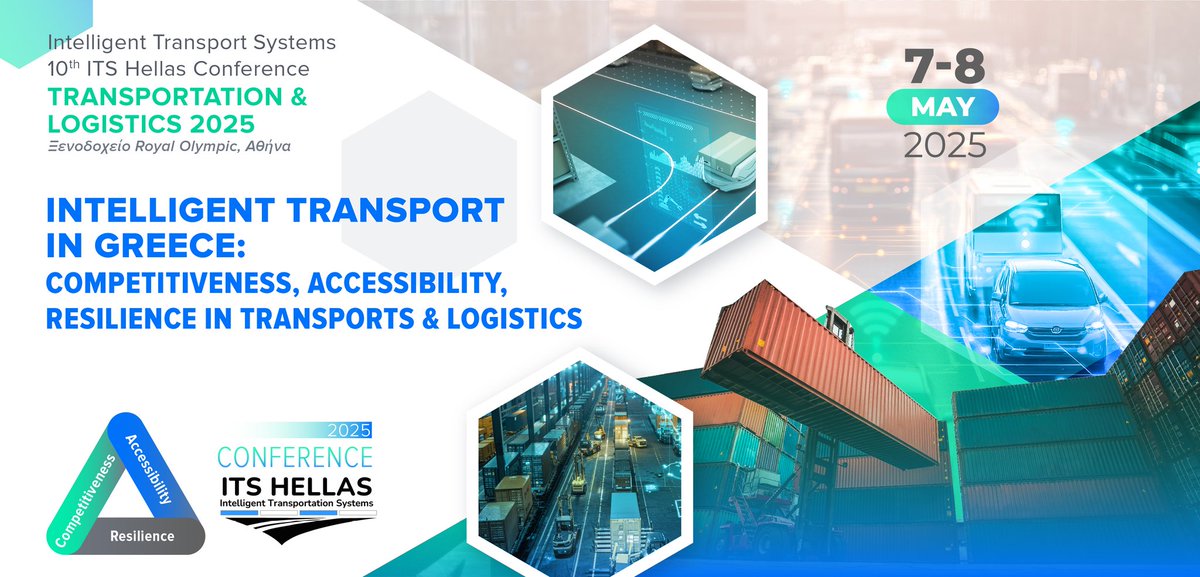 Save the Date – ITS Hellas Conference 2025!
📅 7-8 Μαΐου 2025, Αθήνα

Η κορυφαία συνάντηση για τα Ευφυή Συστήματα Μεταφορών επιστρέφει! 2 ημέρες γεμάτες καινοτομία, συζητήσεις &amp; networking για το μέλλον της κινητικότητας &amp; των logistics.

Περισσότερα: lnkd.in/dNv_uAwv