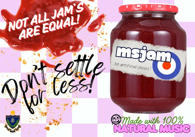 MSJBolton's tweet photo. There’s jam, and then there’s MSJam! Made with 100% natural music and zero preservatives. 🎶 Join us on March 26th at 6 PM for a taste of pure rhythm. Don’t miss out – reserve your tickets now! 🎫#MSJam2025 #NaturalMusic #NoPreservatives #Music #Jam 🍓#BerryGood https://t.co/9zlgauz7xg