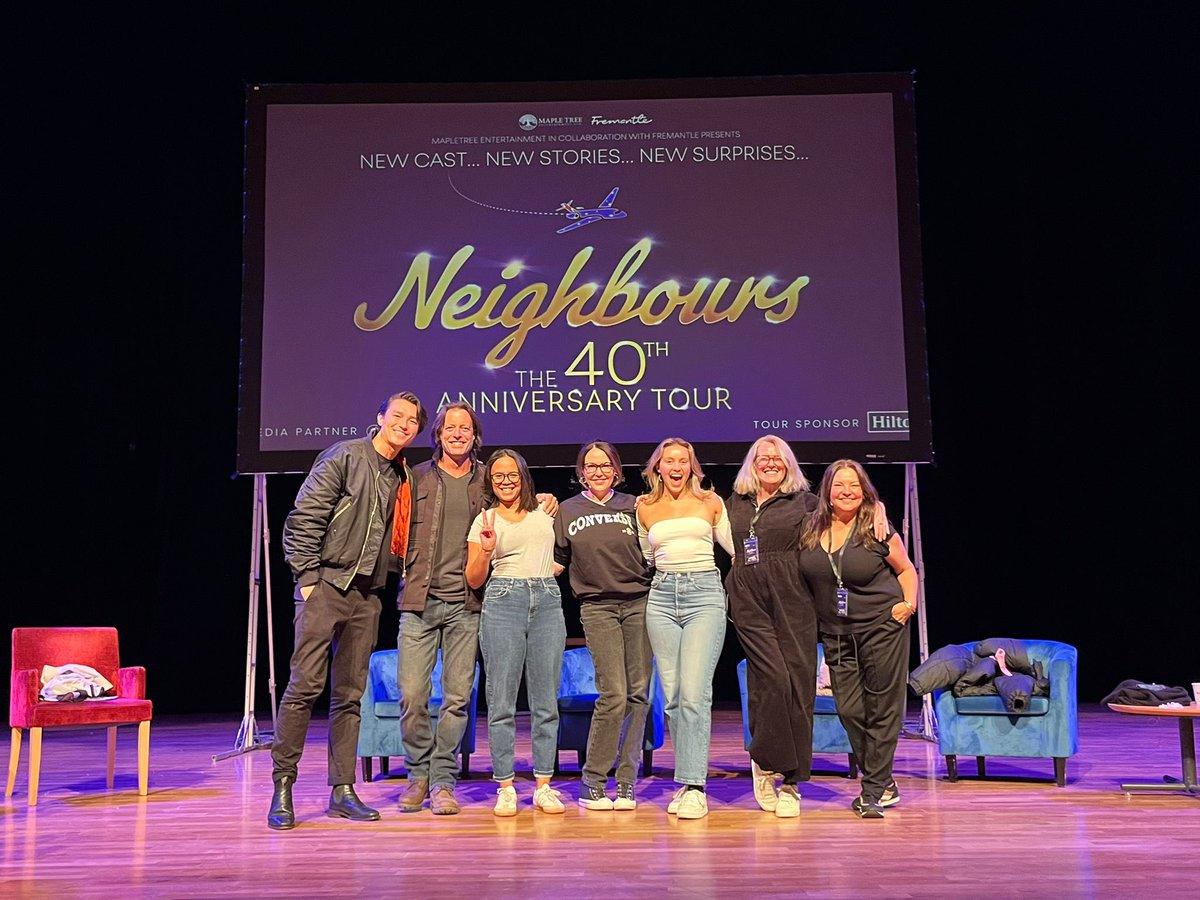 LeahBoleto's tweet photo. Happy 40th anniversary @neighbours the show that is, for so many a daily dose of escapism, light + joy! https://t.co/cKPD5MtzUv