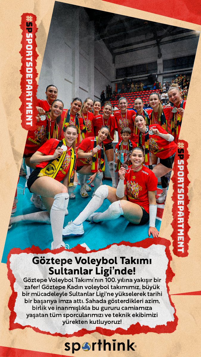 Göztepe Voleybol Takımı’nın 100. yılına yakışır bir zafer! Göztepe Kadın voleybol takımımız, büyük bir mücadeleyle Sultanlar Ligi'ne yükselerek tarihi bir başarıya imza attı. Tebrikler İzmir'in Sultanları! 🥰🏆❤️💛 <a href="/gozgozvoleybol/">Papara Göztepe Voleybol</a> <a href="/GoztepeOlimpik/">Göztepe SK Olimpik Branşlar</a>