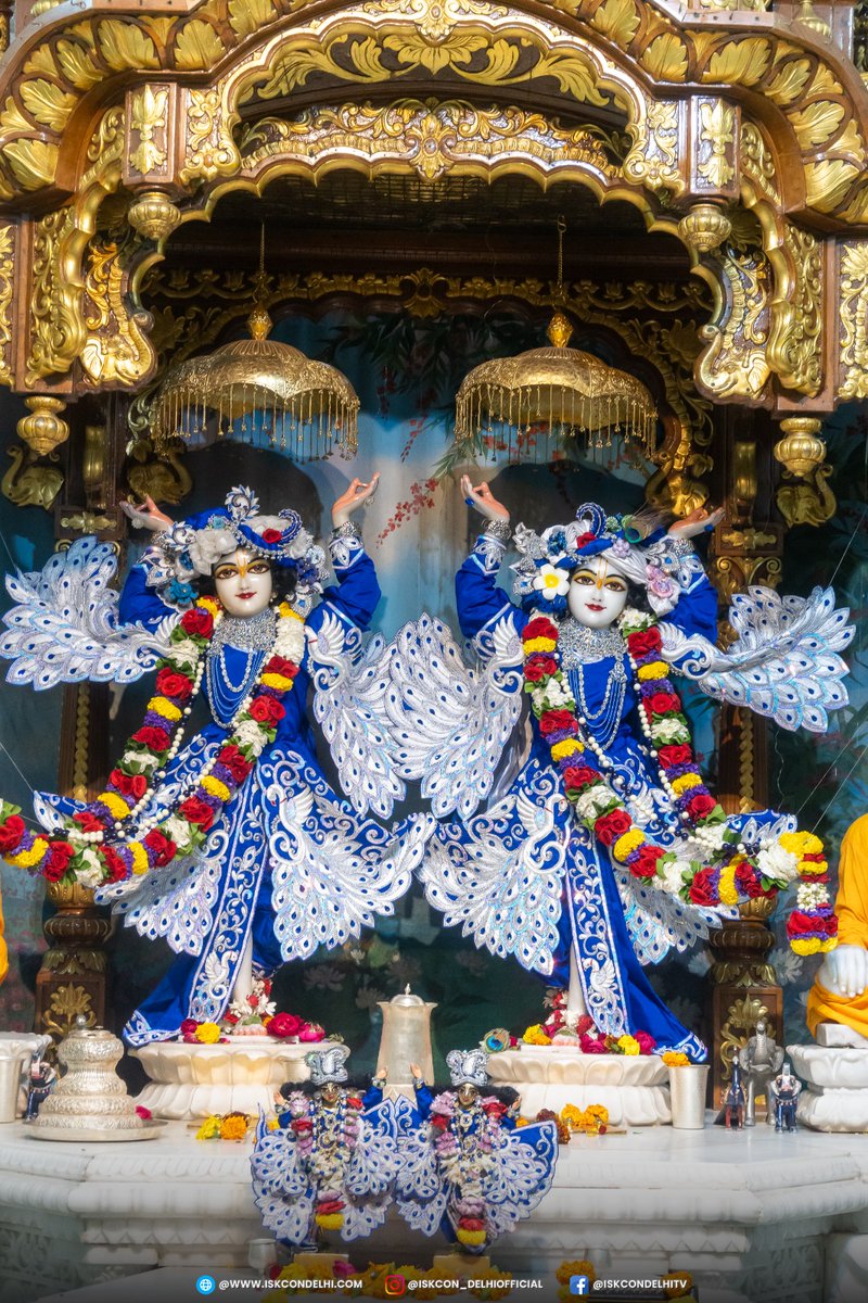 IskconOfferings's tweet image. Today's  Sringar Aarti Darshan 🙏💐 (17.03.2025) 
Sri Sri Radha Parthsarthi
Sri Sri Sita Ram Laxman Hanuman
Sri Sri Gaur Nitai
Sri Sri Prahlad Laxmi Narasimha Dev
Sri Sri Jagannath Baladev Subhadra Sudarshan

#iskcon #ISKCONINDIA #srisriradhaparthasarathi #delhi #India #new