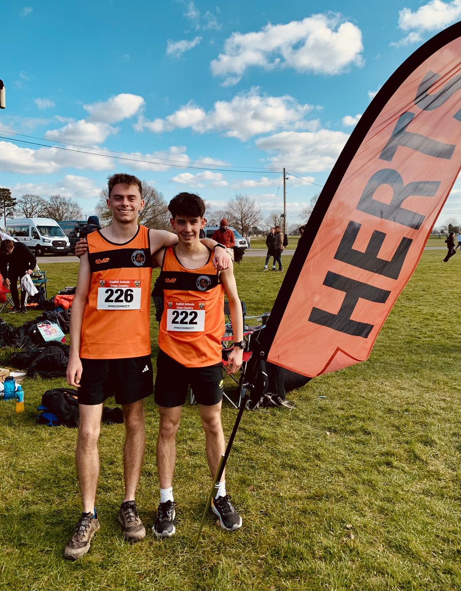 Well done to 3 Verulam boys who represented Hertfordshire in the National XC Competition this weekend! 

Ollie B, Jake R &amp; Issac G-D were all fantastic ambassadors for the school &amp; Herts💙🙌🏻
