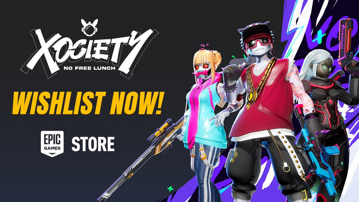 XOCIETY is now on the Epic Games Store!

With new updates rolling in, our XOCIETY is getting ready for the biggest battle!

Get in early—wishlist now and stay ahead of the game: store.epicgames.com/en-US/p/xociet…

Remember: No Free Lunch 🍽️