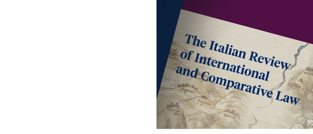 Here is the latest issue of the Italian Review of International and Comparative Law. iriclaw.com/HomePage