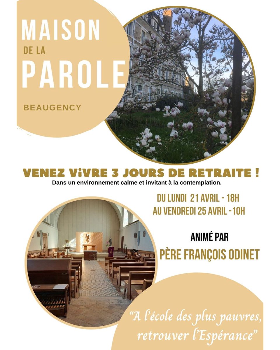 Maison_laParole's tweet photo. ⬇️ Il reste reste encore quelques places pour notre prochaine retraite de 3 jours qui aura lieu du 21 au 25 avril 📖
Nous restons à votre disposition pour toute inscription 😊
Merci de partager un max ! 😉 https://t.co/BgCmI1uhE6