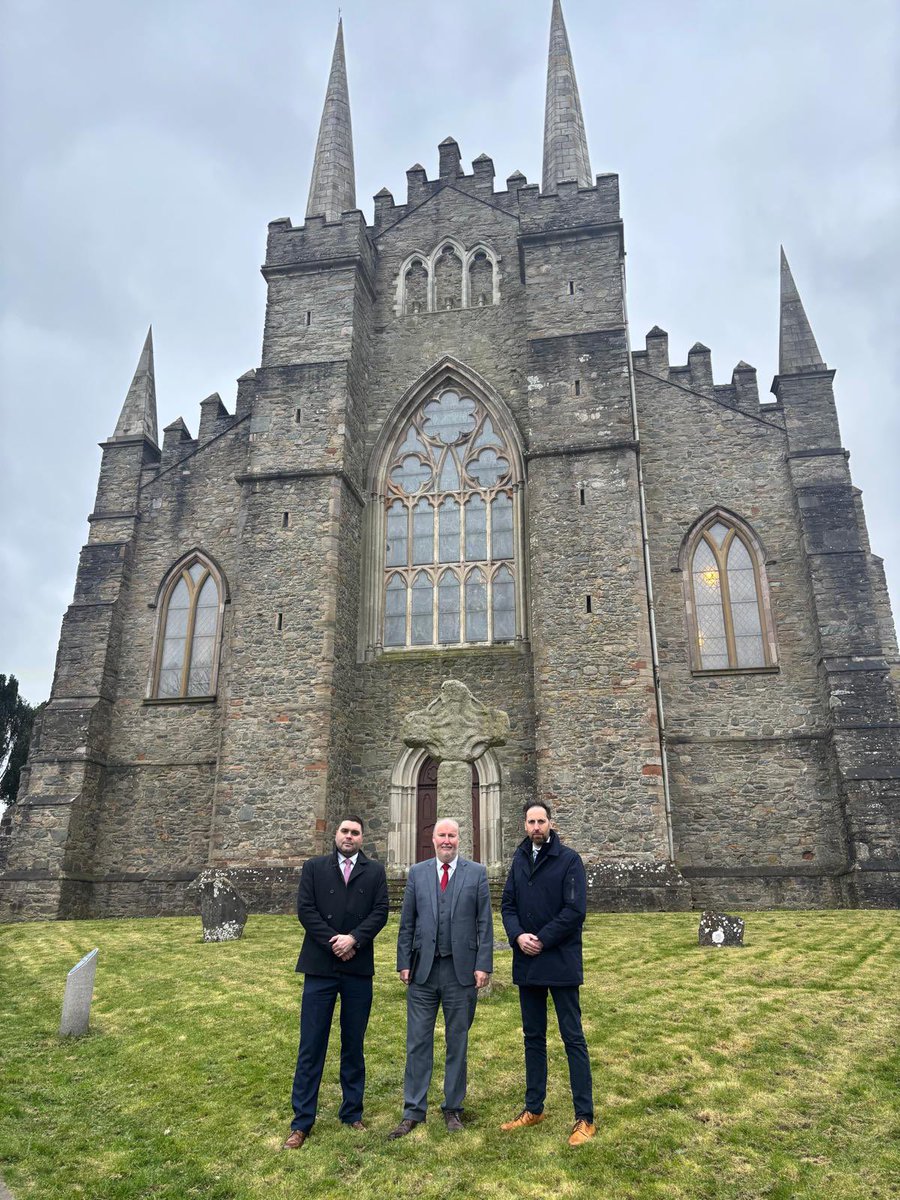This morning @ Down Cathedral, with <a href="/HarrycHarvey1/">Harry Harvey MLA</a> &amp; Cllr Jonny Jackson - Happy Saint Patrick’s Day

‘Christ be with me, Christ within me, Christ behind me, Christ before me, Christ beside me, Christ to win me, Christ to comfort and restore me.’

#StPatricksDay2025 <a href="/duponline/">DUP</a>