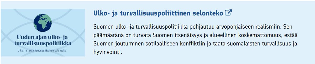 Ihmekös kun Suomen ulkopolitiikka on sellaista vätystelyä, perustuu katsos arvopohjaiseen realismiin jossa ei ole arvoja eikä realismia.