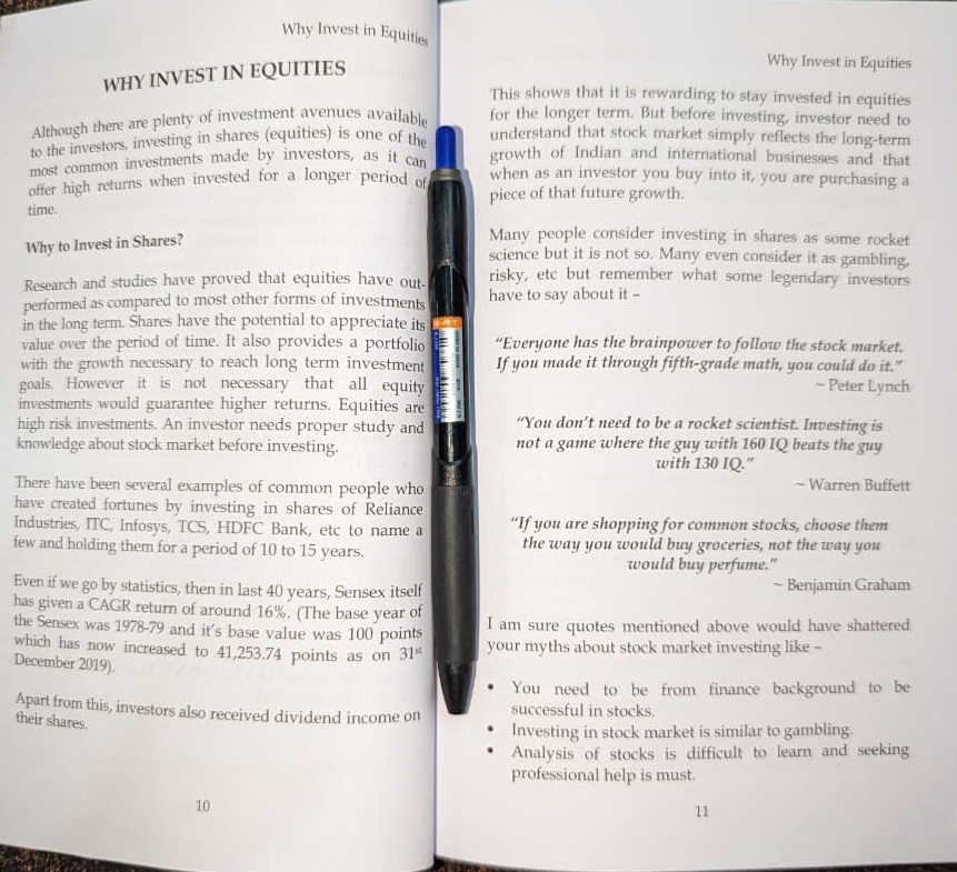Want to grow wealth?💰Invest in stocks for the long run! 📈

Investing in stocks isn’t rocket science!🚀 Even legendary investors say so!📈 

#Investing #StockMarket #WealthBuilding

Source : Guide to Indian Stock Market Book by Jitendra Gala.