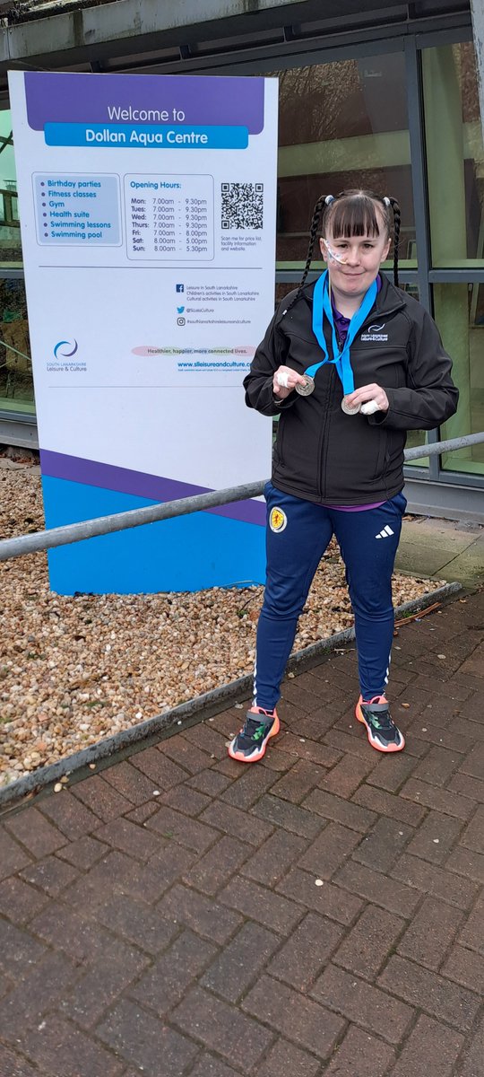 Congratulations to Diane winning 2 silver medals at the Scottish Disability National Badminton Championship in Dalkeith.
Diane won silver in the ladies singles and the ladies doubles.
Well done Diane, fantastic achievement again, keep up the hard work, you are a star.
🥈🏸👏👏👏