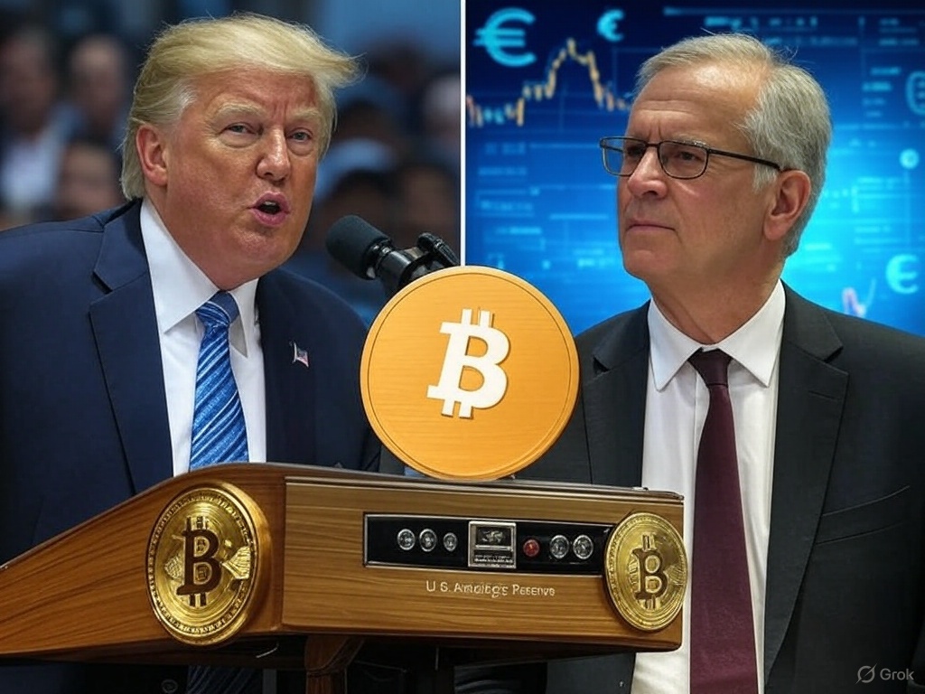 Cryptoxinsight's tweet photo. @realDonaldTrump “Bitcoin Reserve” isn’t what it seems! Critics claim it’s funded by seized assets, not actual government purchases. Meanwhile, the @ecb warns U.S. crypto policies could destabilize global finance.

🔗 Full story: https://t.co/xWmWMpv3fA https://t.co/sGR61qdK9Y