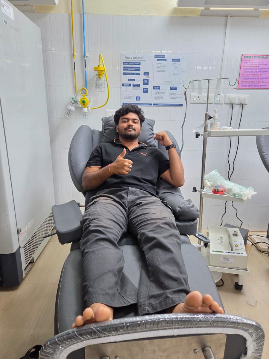 indiacares_2020's tweet photo. For an upcoming brain tumor surgery at @AIIMSBhubaneswr, a 63-yo patient urgently needed A+ blood units. Answering the call for help, Mr. Sankalp Nayak stepped forward and donated this morning, ensuring the critical blood arrangement was in place.

A true pillar of support, always reachable and always willing to help. Thank you, Sankalp, for being the hero we all need!

#IndiaCares