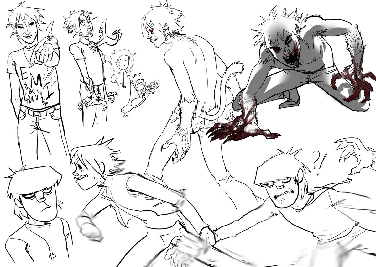 RussItsDARE's tweet image. #gorillaz #gorillazombis #gorillazombieau