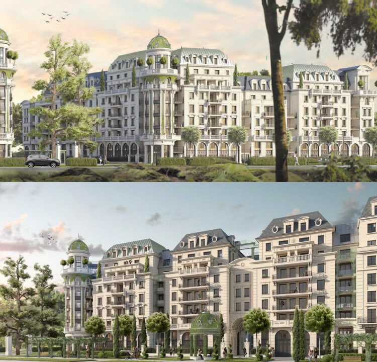 cmarschnerde's tweet image. New development in Clamart, in the southwest of Paris. 35% is social housing