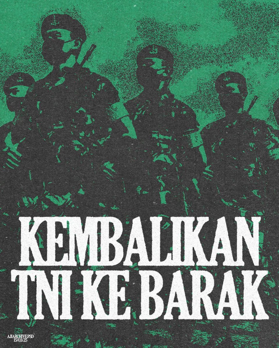 #TolakRUUTNI #KembalikanTNIKeBarak