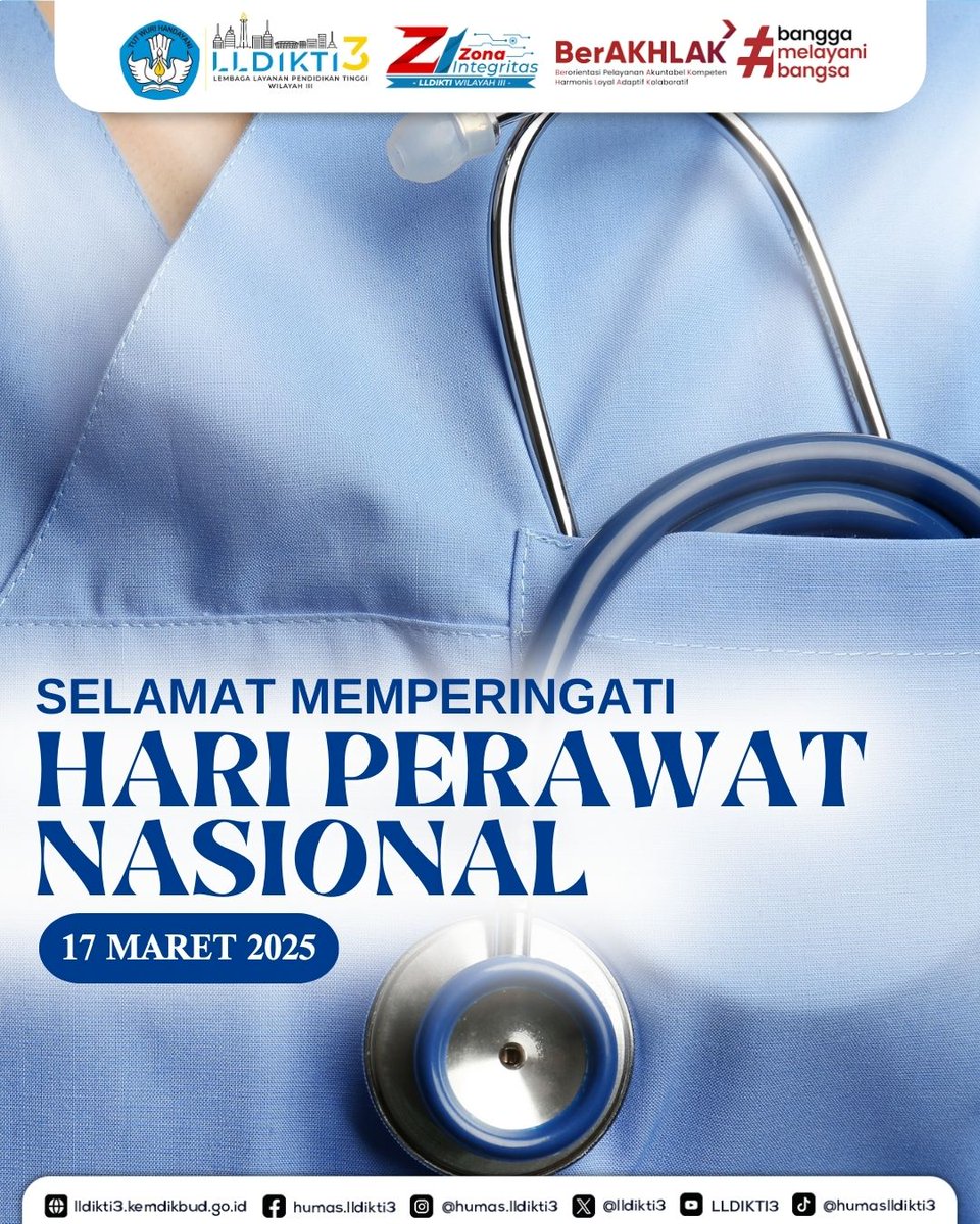 lldikti3's tweet photo. Halo, Threes! 👋

Kalian pasti tahu, saat kita memanfaatkan layanan kesehatan, tidak hanya dokter yang terlibat tetapi ada juga perawat. Nah, tapi tahu nggak nih, bahwa hari ini, 17 Maret, diperingati sebagai Hari Perawat Nasional lho. https://t.co/bW0rtqLlxH