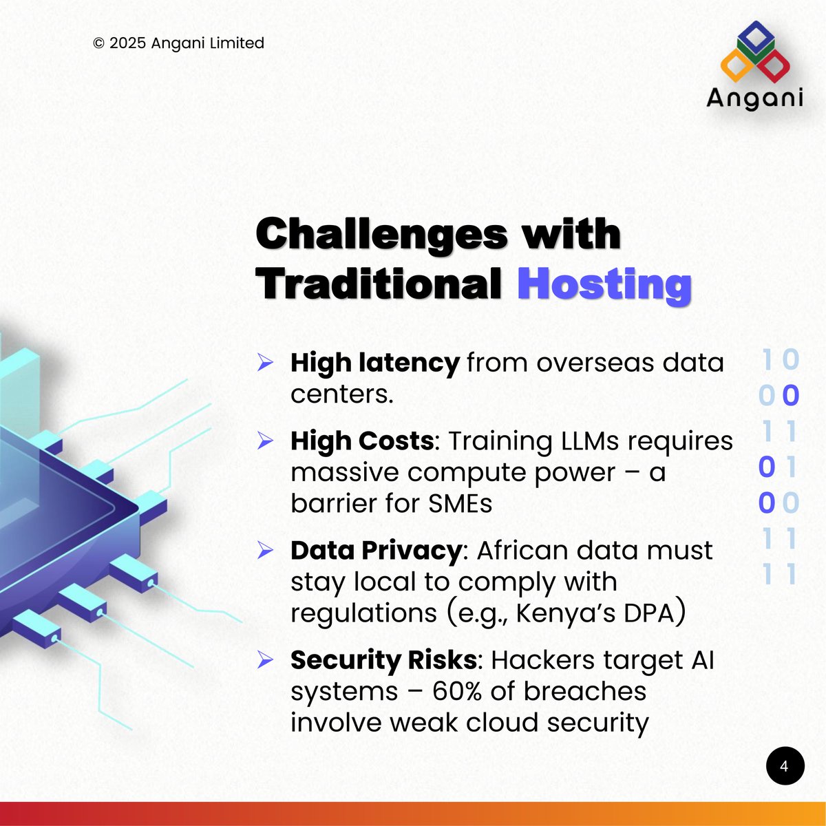 AnganiLTD's tweet photo. AI is no longer the future—it’s happening right now! 

But here’s the challenge, AI and Large Language Models (LLMs) need serious computing power.

👇 Swipe through our latest post to explore more!

#AIinAfrica #CloudComputing #LLM #Kenya #OpenSourceLLMs https://t.co/zQRzG9PLtw