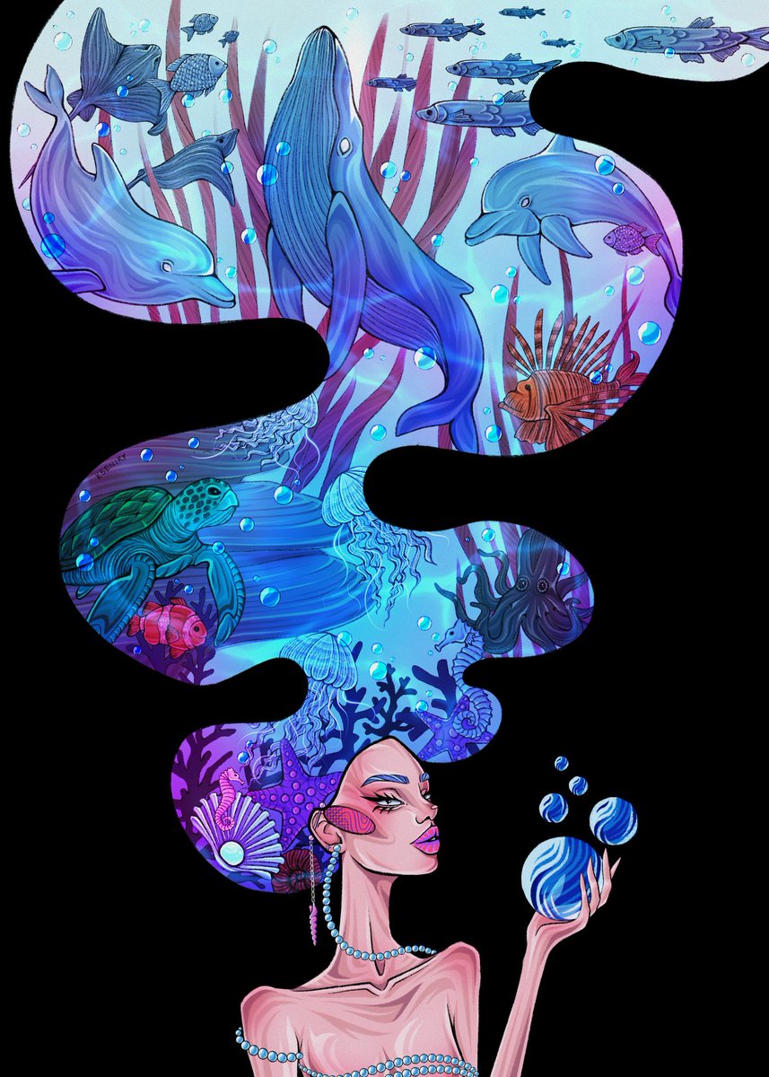 ❤️GM and happy week fam❤️
▫️▫️▫️NEW DROP▫️▫️▫️

"She is Water"
⚡1/1
⚡150XTZ
⚡Collection: "The Four Elements"

objkt.com/tokens/KT1CYY4…
Description in ALT
Process 🔗