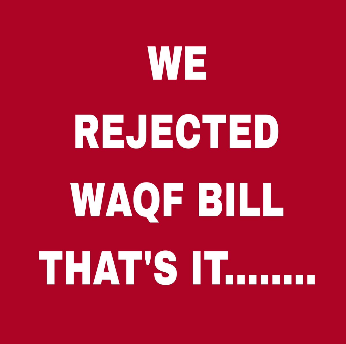 Shah143Dil's tweet photo. #RejectWaqfBill
#RejectWaqfBill
#RejectWaqfBill https://t.co/6jzjzbLaBA