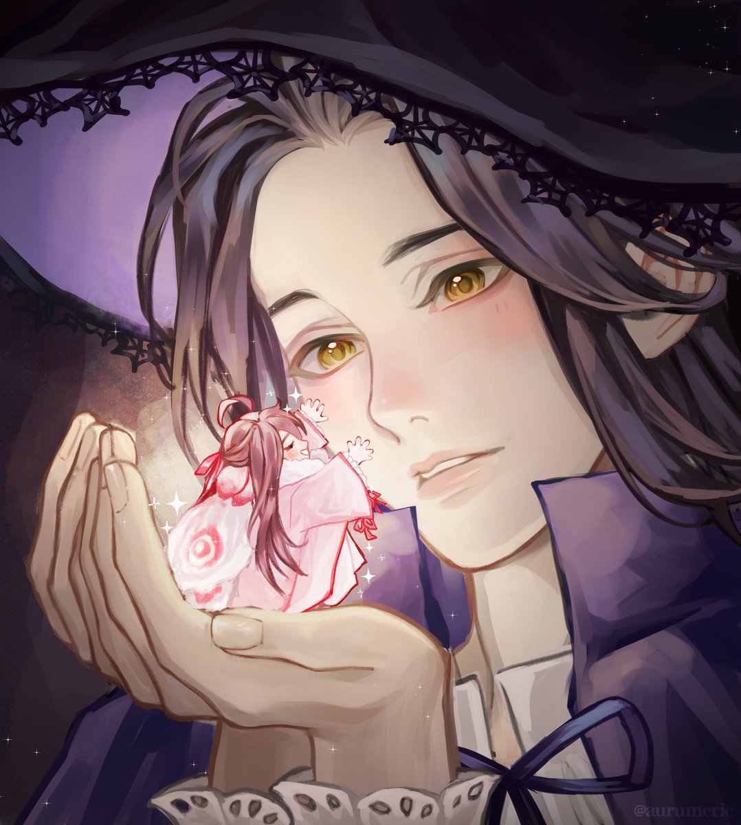 aurumerie's tweet image. ✨🧙‍♀️🧚‍♀️✨#魔道祖师 #忘羨
mothxian and witchji