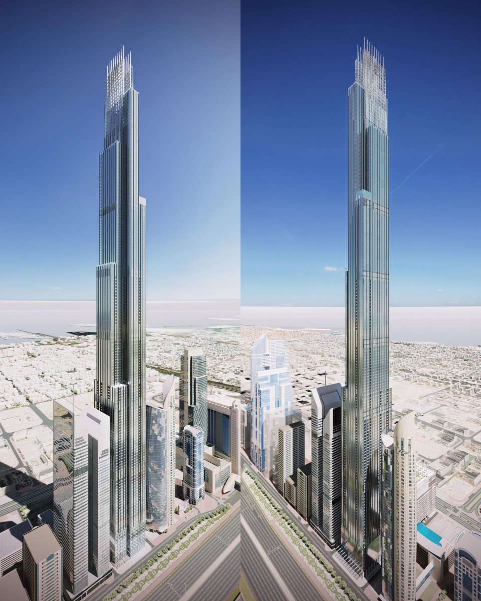 The world is about to get a new second tallest building. The Burj Azizi is currently under construction in Dubai and will stand a staggering 725-metres above the city when it completes. That height will put it into the Council on Tall Buildings and Urban Habitat's "megatall"