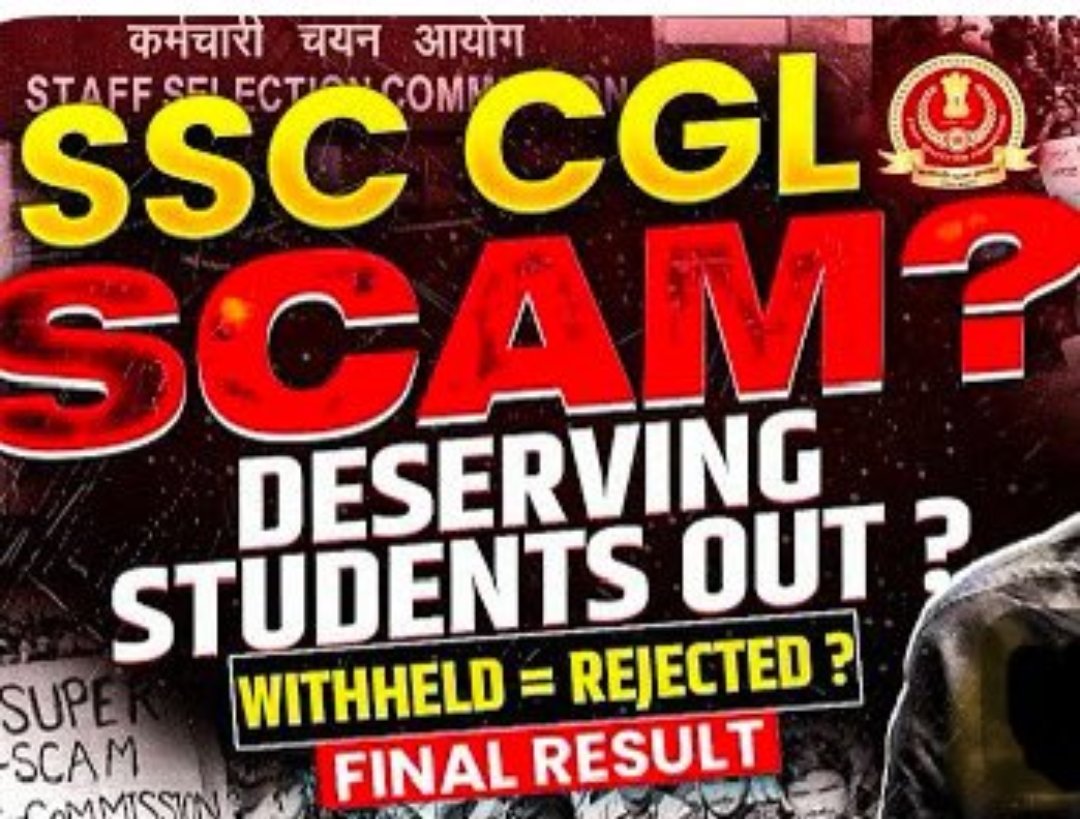 Sachin_azad_ASP's tweet photo. SSC CGL 2024 के नॉर्मलाइजेशन और फाइनल रिजल्ट में कई गड़बडी है। और इन सब का जिम्मेदार है आयोग , जवाब दो आयोग 
SSC जल्द से जल्द SSC CGL 2024 Tier-2 Final Answer Key और Marks public करो #SSC_RELEASE_CGL2024_FINALANSKEY
#SSC_RELEASE_CGL2024_FINALANSKEY @DoPTGoI @DrJitendraSingh https://t.co/g7NUCjtEHB