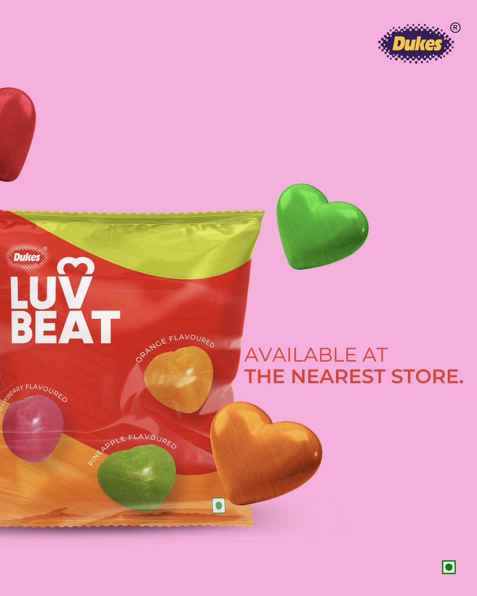 Not just dil ka tukda, pura Dil is here 🫶
.
.
#Dukes #DukesIndia #LuvBeat #Candy #Sweet