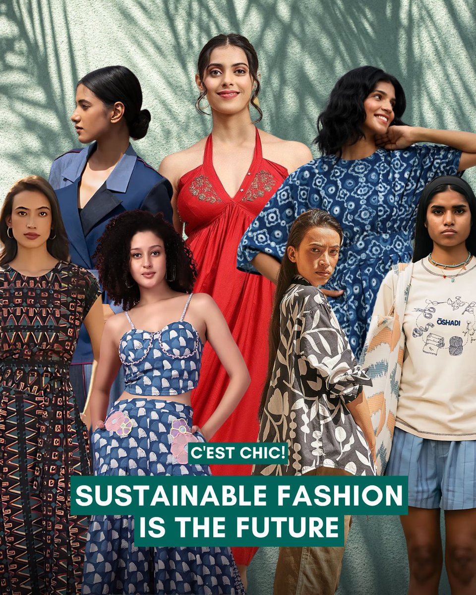 GoFynd (@gofynd) on Twitter photo India's fashion industry has seen a major shift towards sustainability, with more consumers choosing eco-friendly options🌺
In our latest blog on The Closet, we take a look at 15 Indian sustainable brands🌿🌊 Read now: gofynd.com/thecloset/affo… 
#sustainable #gofynd India's fashion industry has seen a major shift towards sustainability, with more consumers choosing eco-friendly options🌺
In our latest blog on The Closet, we take a look at 15 Indian sustainable brands🌿🌊 Read now: gofynd.com/thecloset/affo… 
#sustainable #gofynd