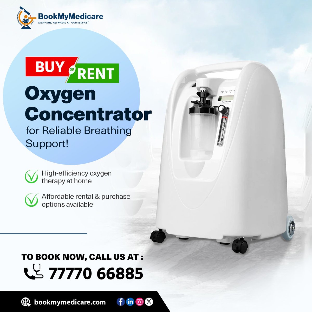 BookMedicare's tweet photo. BUY or RENT Oxygen Concentrator 🏥
📞 Call Now: +91-77770 66885
🌐 Visit: https://t.co/CbnpIq6fJU
#OxygenConcentrator #HomeHealthcare #ICUAtHome #MedicalEquipment #BreathingSupport #HomeCare #BookMyMedicare #BuyOrRent https://t.co/rxOr9y3BFs