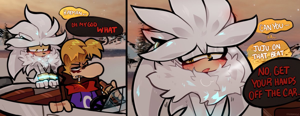 ohposhers's tweet photo. out of context shitpost from a gmod session wow ❤️
#SilverTheHedgehog #rayman https://t.co/dOSzvrrpqc