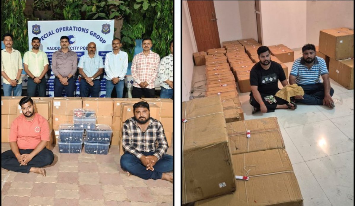 7335 bottles of banned cough syrup seized in Vadodara; 2 held