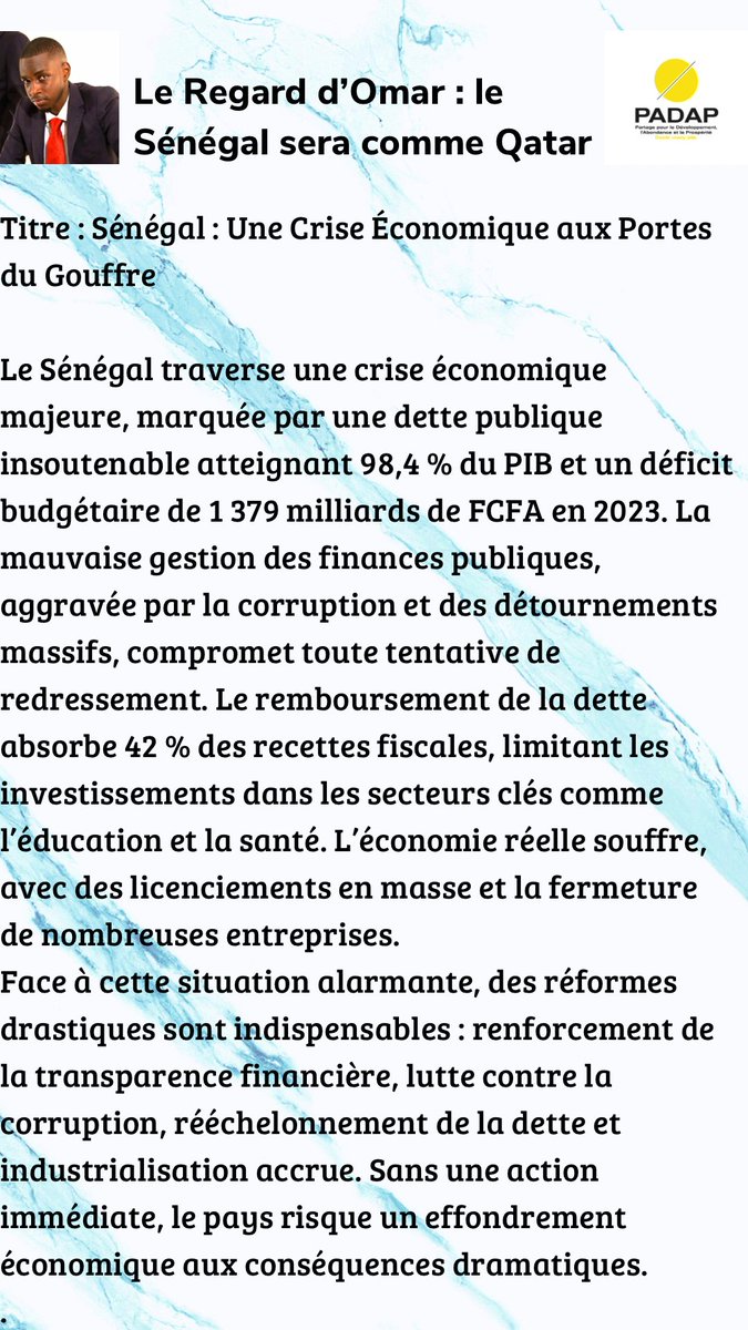 OumarBmn's tweet photo. #Senegal #Padap https://t.co/kP0HZU0UYT