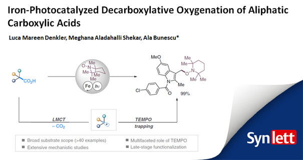 SYNLETT Journal (@synlett_journal) on Twitter photo Discover how an iron-catalyzed, decarboxylative reaction forms C(sp³)–O bonds under mild, base-free, photocatalytic conditions using #TEMPO derivatives by Bunescu Group <a href="/ala_bunescu/">Bunescu Lab</a>🚀A game-changer for bioactive molecule development!
#ironcatalysis
👉thieme-connect.com/products/ejour… Discover how an iron-catalyzed, decarboxylative reaction forms C(sp³)–O bonds under mild, base-free, photocatalytic conditions using #TEMPO derivatives by Bunescu Group <a href="/ala_bunescu/">Bunescu Lab</a>🚀A game-changer for bioactive molecule development!
#ironcatalysis
👉thieme-connect.com/products/ejour…