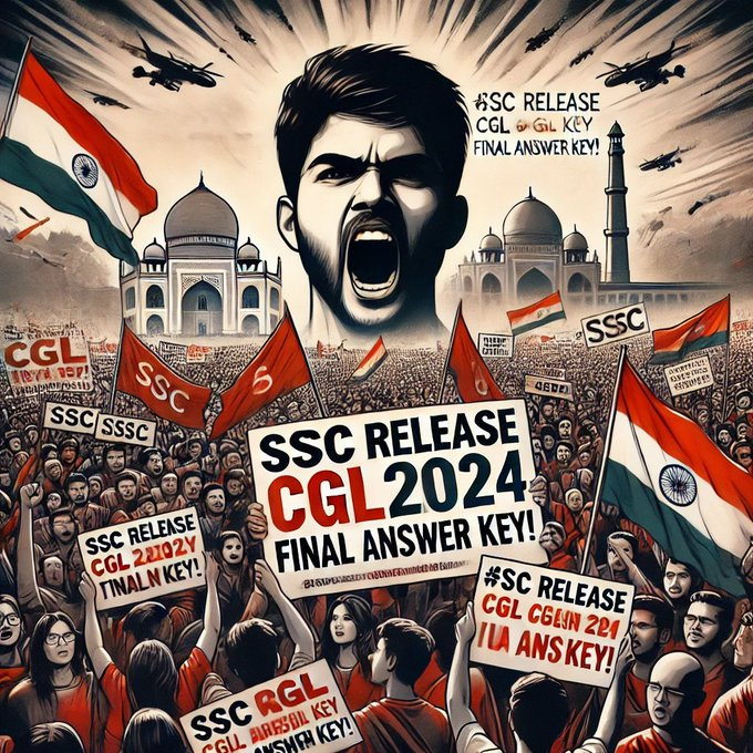 MaanBeena's tweet photo. - नॉर्मलाइजेशन की गड़बड़ियों को लेकर SSC जवाब दे! 
- Final Answer Key तुरंत जारी की जाए!

छात्रों के भविष्य से खिलवाड़ मत करो❌

#SSC_RELEASE_CGL2024_FINALANSKEY https://t.co/oNnOpm4eUK