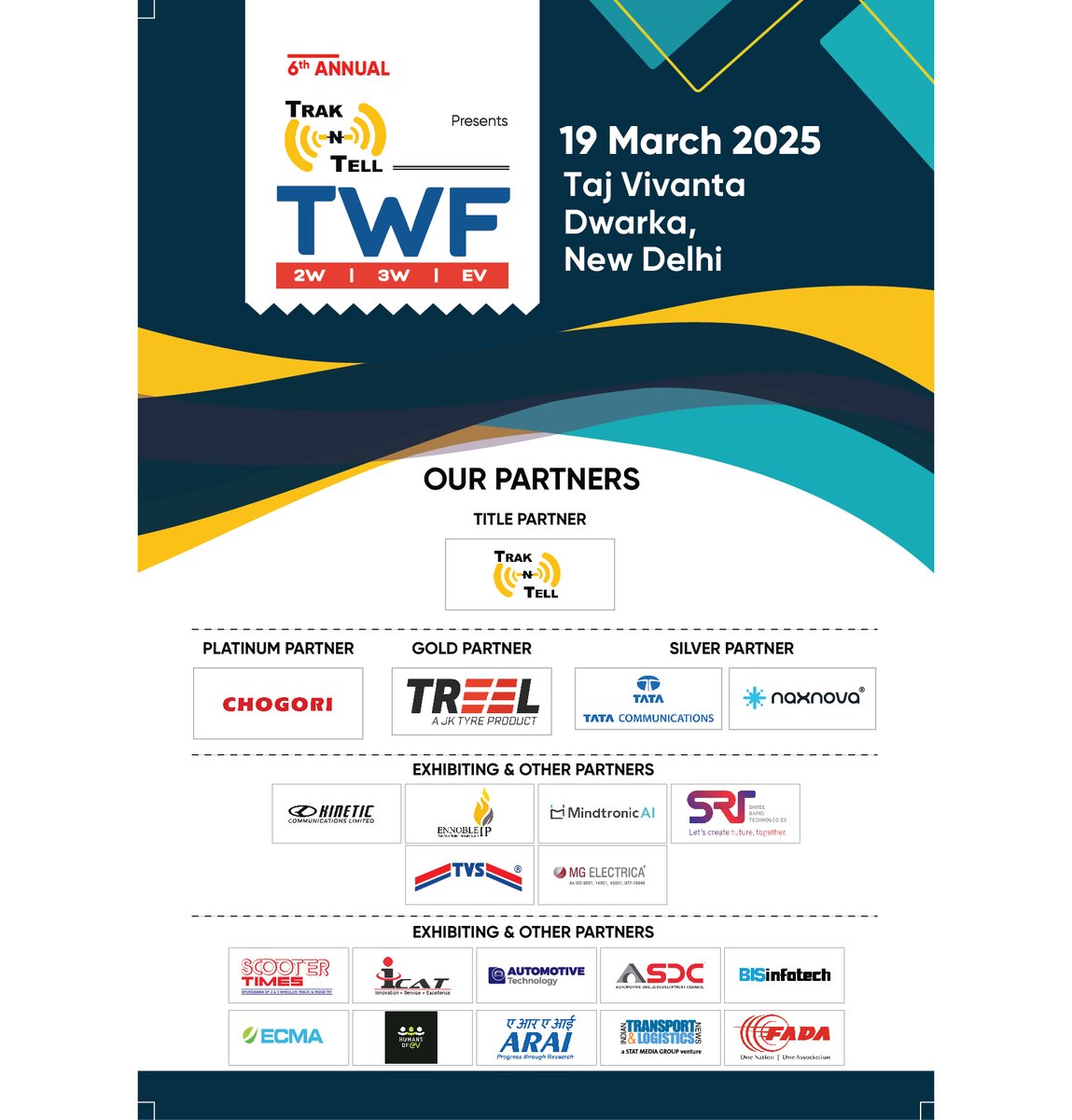 forum_two's tweet image. Final Reminder! Last Chance to Register
I just wanted to share the confirmed agenda &amp;amp; speaker Lineup for TWF Presented by Trak N Tell
19 March 2025 at Taj Vivanta, Dwarka, ND.
Register Now : bit.ly/495TVtU
Raghav Shankar at +919599881027 | raghav@threefold.in.
#ev