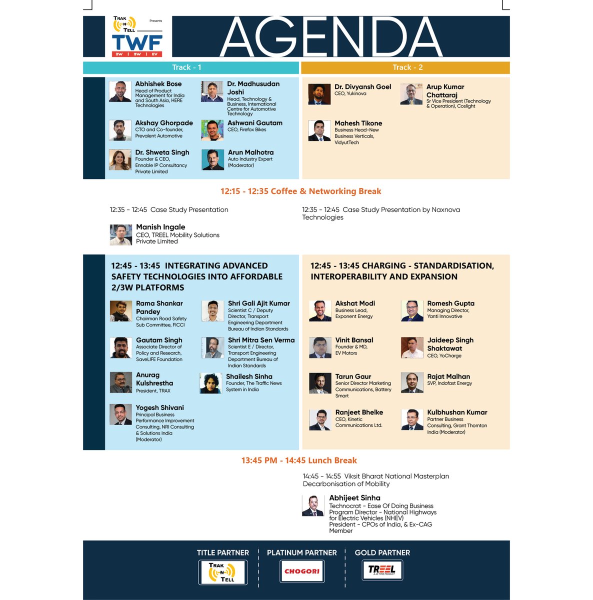 forum_two's tweet image. Final Reminder! Last Chance to Register
I just wanted to share the confirmed agenda &amp;amp; speaker Lineup for TWF Presented by Trak N Tell
19 March 2025 at Taj Vivanta, Dwarka, ND.
Register Now : bit.ly/495TVtU
Raghav Shankar at +919599881027 | raghav@threefold.in.
#ev