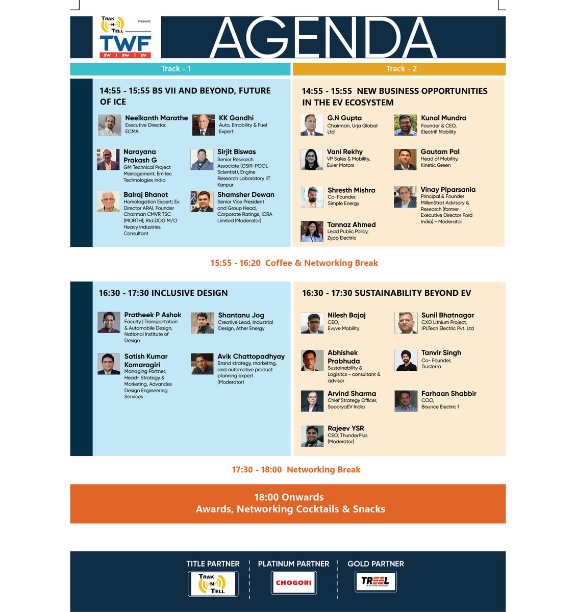 forum_two's tweet image. Final Reminder! Last Chance to Register
I just wanted to share the confirmed agenda &amp;amp; speaker Lineup for TWF Presented by Trak N Tell
19 March 2025 at Taj Vivanta, Dwarka, ND.
Register Now : bit.ly/495TVtU
Raghav Shankar at +919599881027 | raghav@threefold.in.
#ev