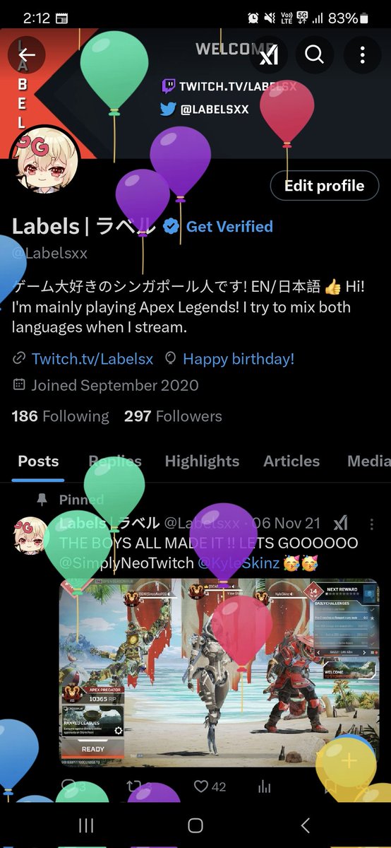 Labelsxx's tweet photo. Year older 🫠
Hopefully I find the time / motivation to stream again https://t.co/SFt3pMMqCK