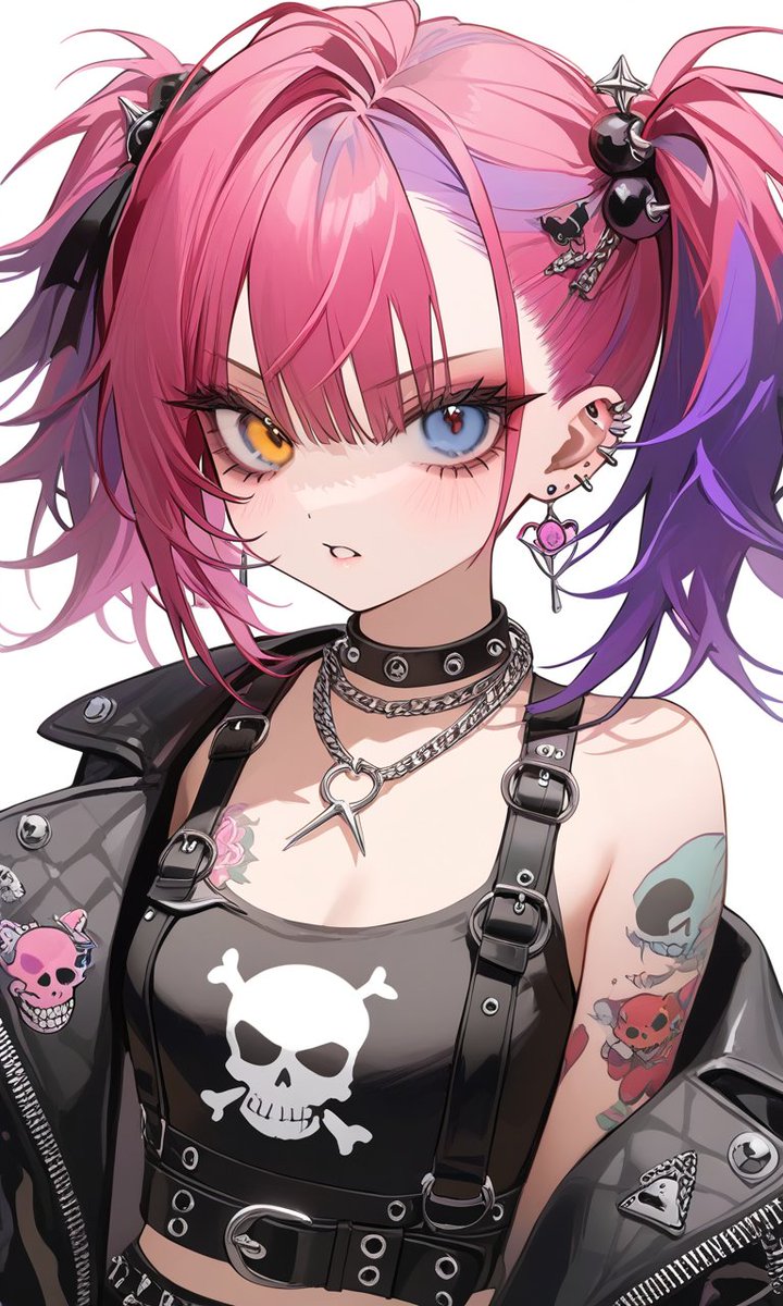 sumiremire1's tweet image. 午後のパンク。(・д・)ﾁｯこれでどやー
#AIイラスト
#pank