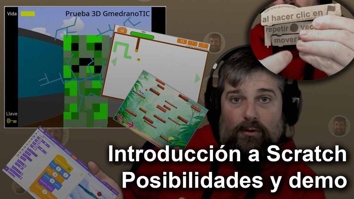 GmedranoTIC's tweet image. Vídeo inicial y motivador 💪 para que los  alumnos comiencen en la creación en #Scratch

youtu.be/nx9beOqR_AU

Desde presentaciones hasta videojuegos en 3D 🎮

Vamos a motivar a los alumnos de primaria por la programación 🦾

#CodeWeek #CodigoEscuela4_0_Madrid #claustrovirtual