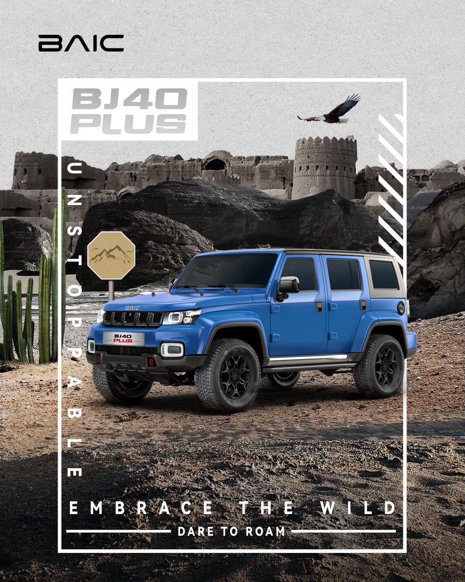 baicglobal's tweet photo. Unleash your wild side. 🌄✨
With the BJ40 PLUS, every journey is an adventure—built for rugged paths and fearless exploration. Go beyond the ordinary and embrace the wild.
#BAIC #BJ40PLUS #BAICENJOYRIDE #offroad #offroading #car https://t.co/4tIWmxGNZ7