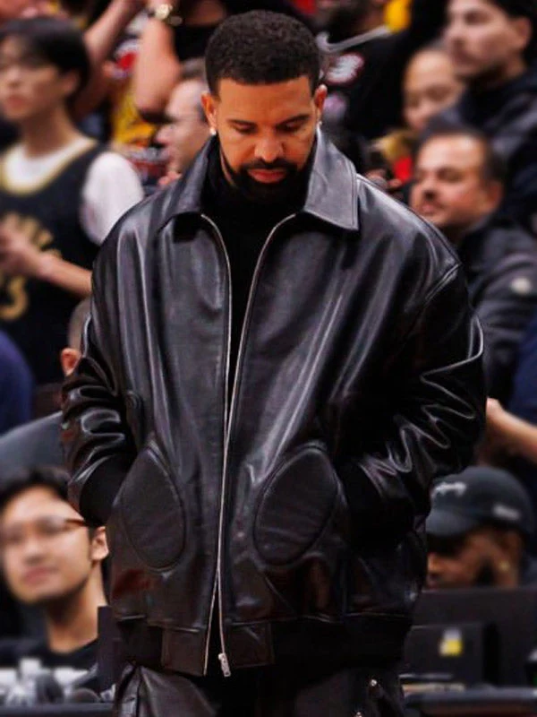 Maxjackets's tweet photo. Level up your style with the Drake NBA Game 2025 Black Leather Bomber Jacket!

💥 Iconic style inspired by Drake’s NBA look
💼 Premium black leather for a sleek finish

#DrakeStyle #NBA2025 #BlackLeatherJacket #BomberJacket #FashionForward #NewArrival #StreetStyle #JacketGoals https://t.co/Mw9AEu9zbu